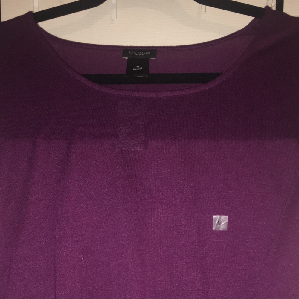 NWT Women’s Ann Taylor Purple Long Sleeve Shirt